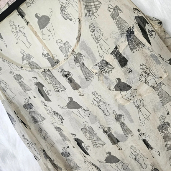 Love21 Vintage Fashion Silk Pocket Tank - Picture 2 of 5